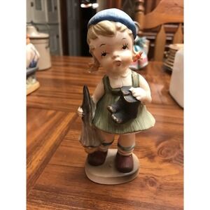 vintage enesco Girl Rainy Boots Umbrella Japan‎ 6 Inches